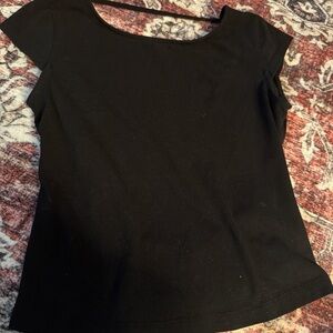 Garage Black Crop Top